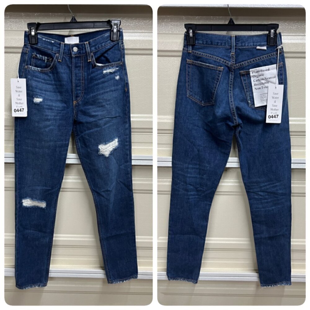 Boyish Jeans BILLY High Rise Rigid Skinny Jeans Sz 24 in LAND BEFORE TIME
